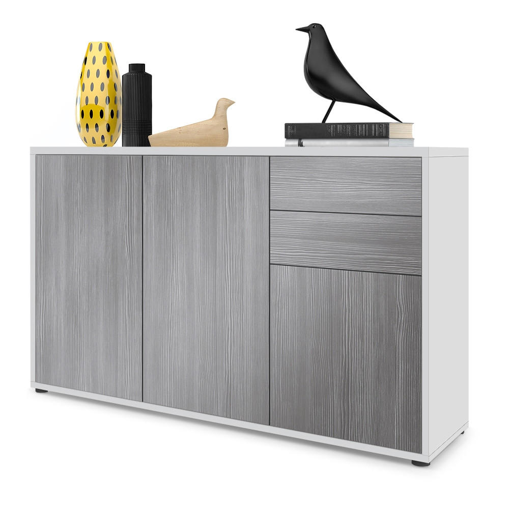 KOMMODE Ben Front in Avola-Anthrazit - Anthrazit, Holzwerkstoff (117/74/36cm) - Vladon