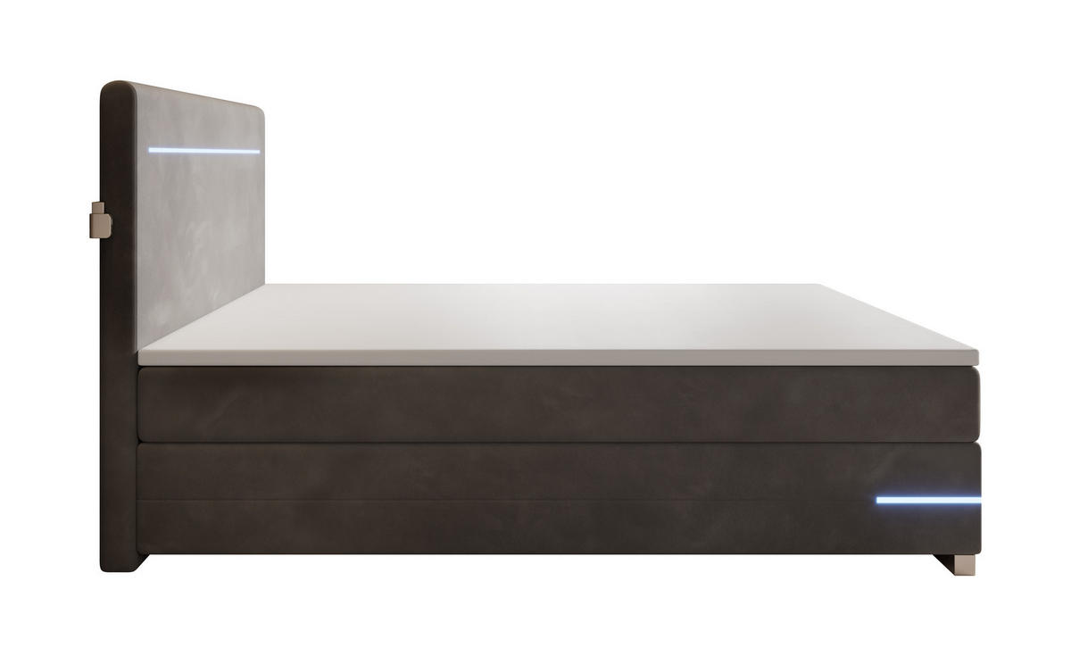 BOXBETT Portland anthrazit 90/200 cm - Anthrazit, Textil (90/200cm) - wonello