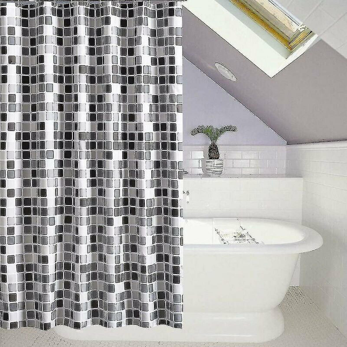 DUSCHVORHANG Polyester weich schimmelresistent antibakteriell wasserabweisend - Multicolor, Textil (200/220cm) - MCBOSON