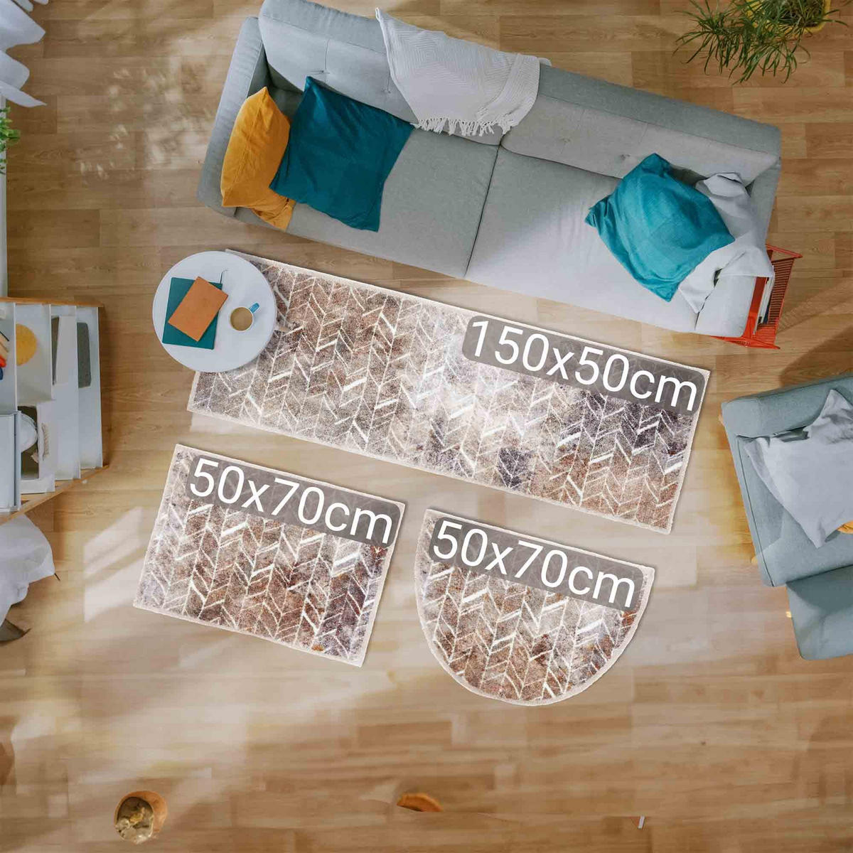 FUSSMATTE LÄUFER PURE & SOFT - Beige, Textil (50/150cm) - Astra