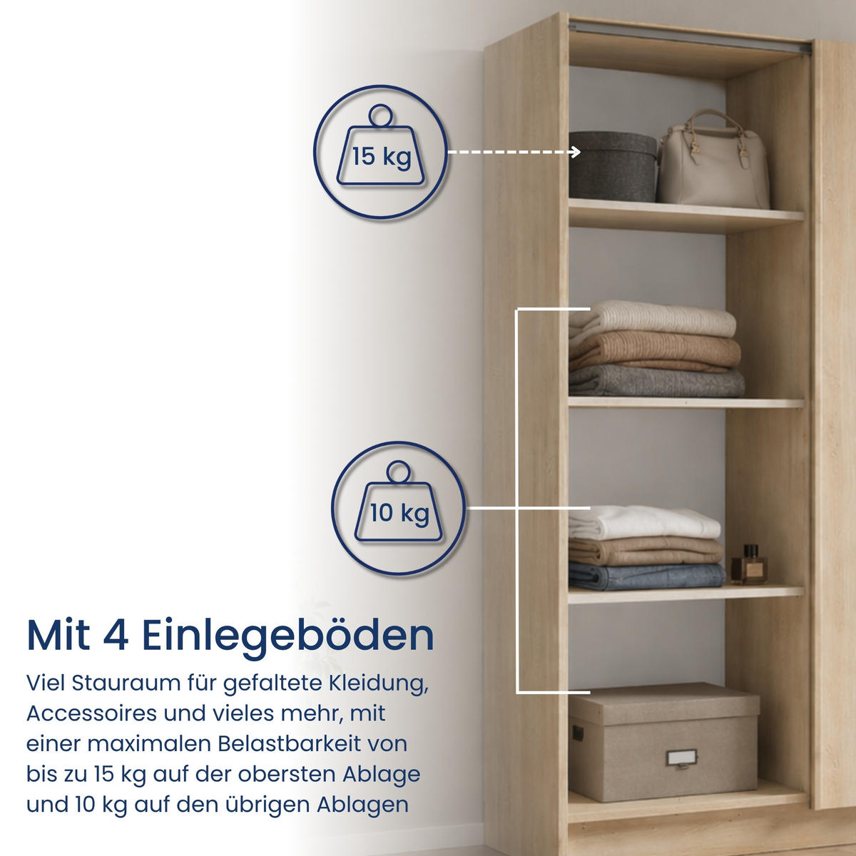 SCHWEBETÜRENSCHRANK 2-Türen 150 cm in Sonoma - Sonoma Eiche, Holzwerkstoff (62/198.5/150.6cm) - Home Collective