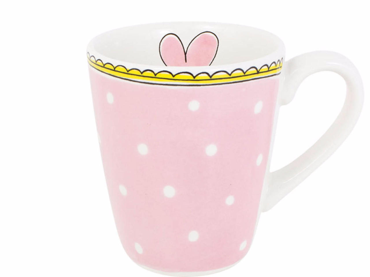 BECHER Punkt in Rosa - 350 ml - Pink, Keramik (0.35L) - Blond Amsterdam