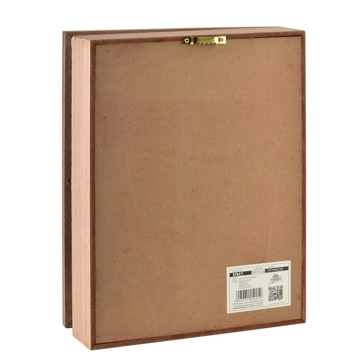 SCHLÜSSELKASTEN Stacy Braun 26x20x5,5 cm Holz - Braun, Holz (5.5/20/26cm) - Mondex