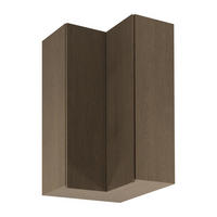 ECKHÄNGESCHRANK G60N2 – Sorento Dunkle Eiche – L-Form für den Innenwinkel – Dunkle Eiche - Dunkelbraun, Holzwerkstoff (60/100/60cm) - ROYAL24_MARKT