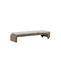 SONNENLIEGE LONDON Braun 196x60x32 cm - Braun, Textil (196/32/60cm) - FURNLUX