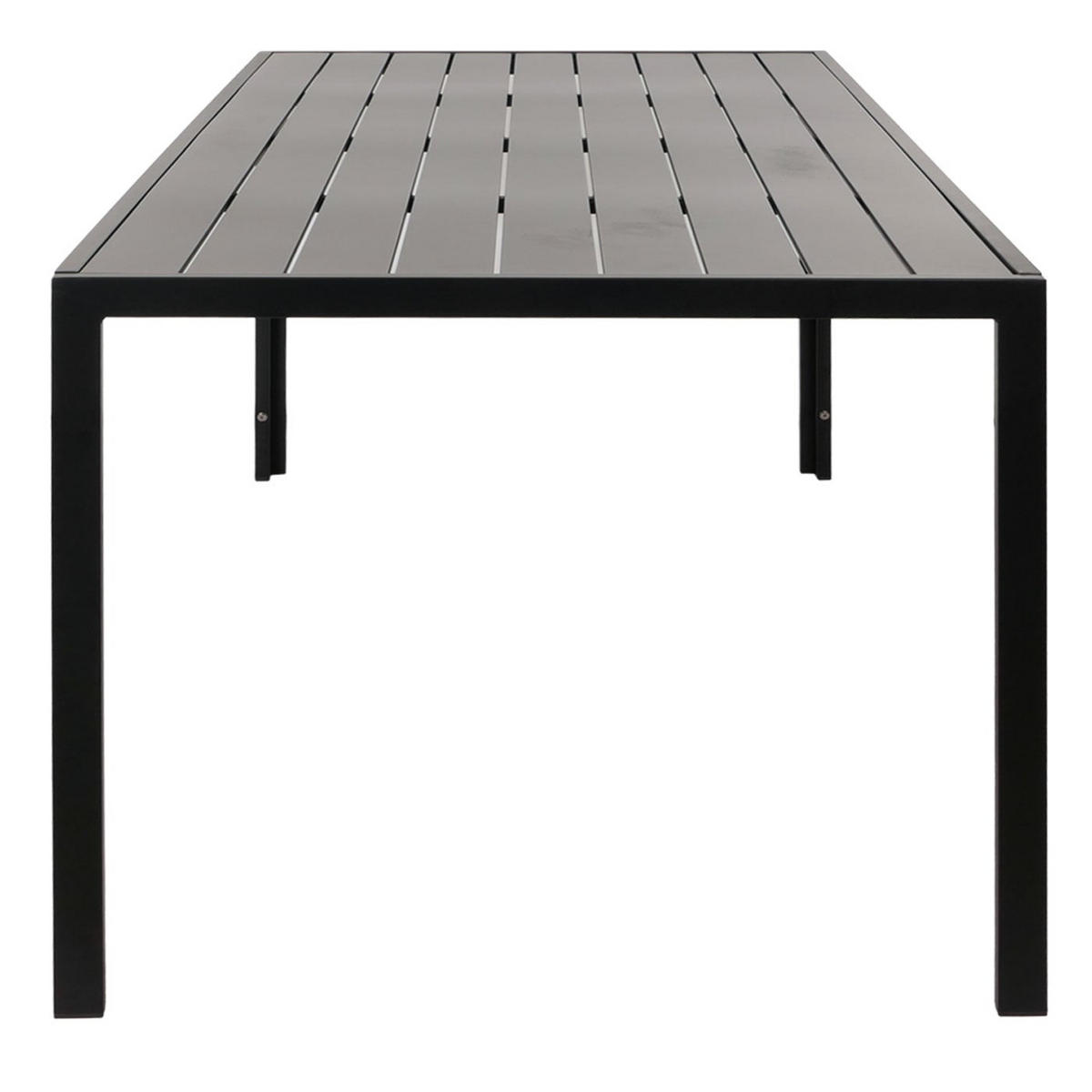 GARTENGARNITUR Tisch+6xStuhl Anthrazit Dunkelgrau - Anthrazit, Metall - PROREGAL