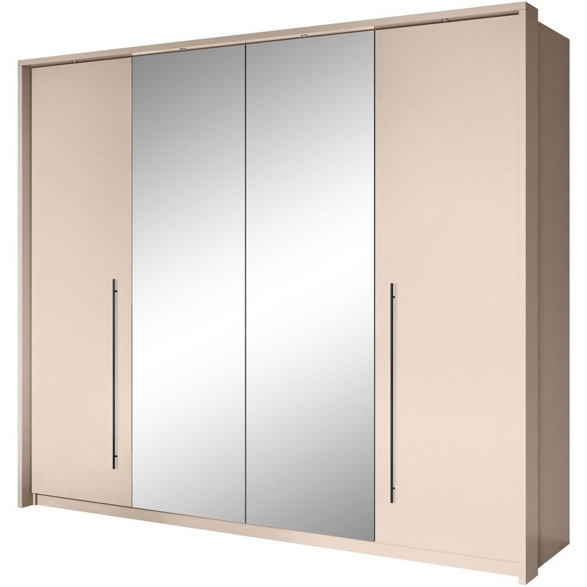 DREHTÜRENSCHRANK Sahara mit 2 Türen und 8 Regalböden, 255 cm, Sandbeige - Sandfarben, Holzwerkstoff (255/219/65cm) - Beautysofa