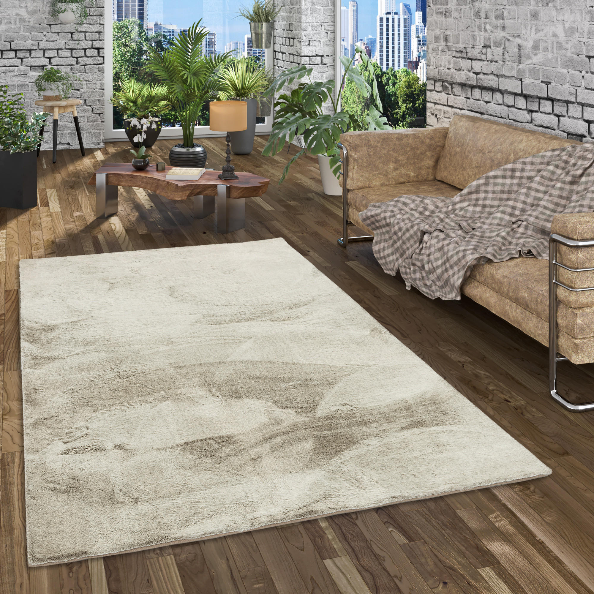 FELLTEPPICH LUXUS SUPER SOFT PLUSH - Olivgrün, Textil (60/90cm) - Pergamon