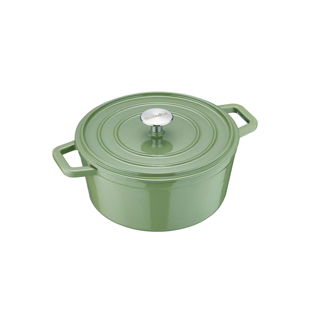 BRÄTER b.iron Bräter, Gusseisen, Grün, Ø 24 cm - Grün, Metall (29.1/27.5/14cm) - Berndes