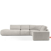 ECKSOFA LINKS ZUCCO, Braun - Braun, Holz/Holzwerkstoff (224/373cm) - KONSIMO®