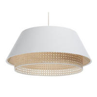 HÄNGELEUCHTE Weiß 50/23 cm - Weiß, Kunststoff (50/1.3/23cm) - ONZENO