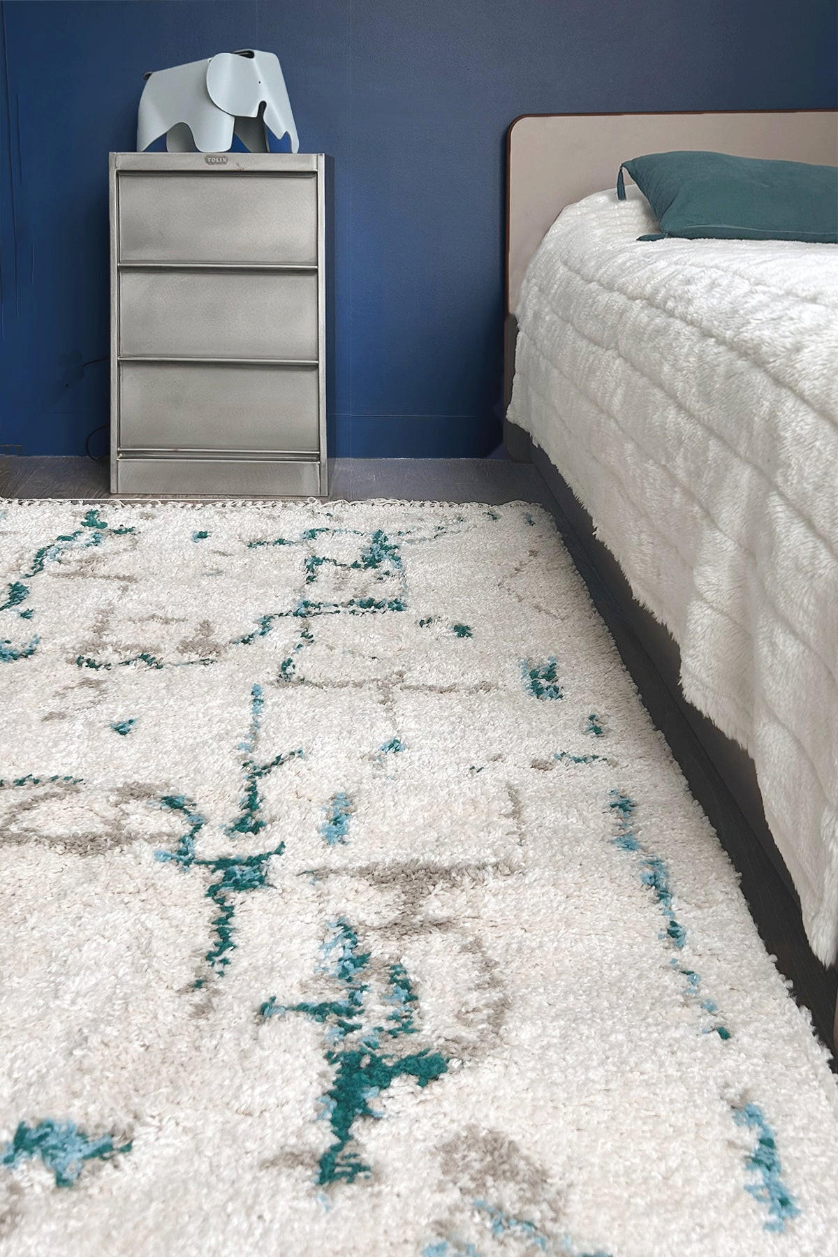 TEPPICH mit Grafik und Designmotiv blau - Blau, Textil (120/170cm) - AFK Living