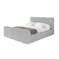 POLSTERBETT mit Bettkasten und Lattenrost, Bett mit Kopfteil, Boxbett ohne Matratze, Doppelbett mit Stauraum - NATA-Z 120x200 Grau - Graphitfarben, Holzwerkstoff/Textil (120/200cm) - ALTDECOR
