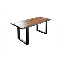 ESSTISCH LIAM - Schwarz/Braun, Holz/Metall (80/120/74cm) - SAM