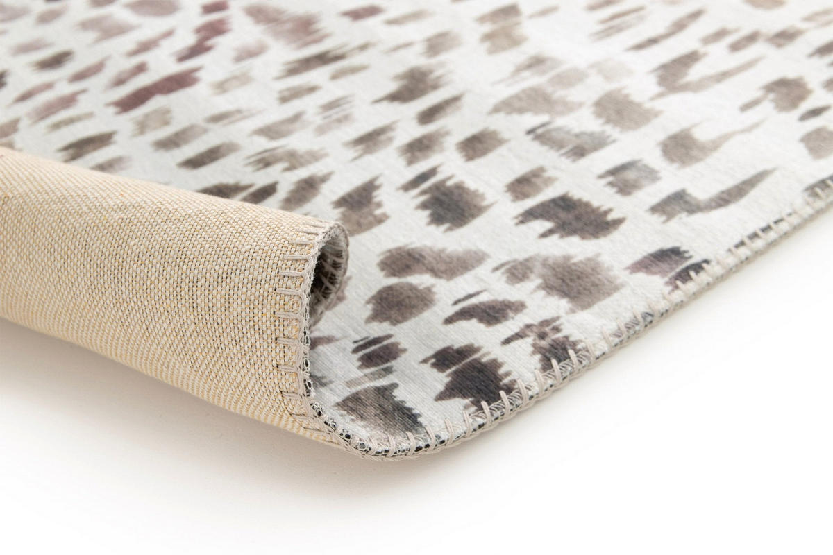 TEPPICH Design englische Naht grau - Grau, Textil (160/230cm) - AFK Living