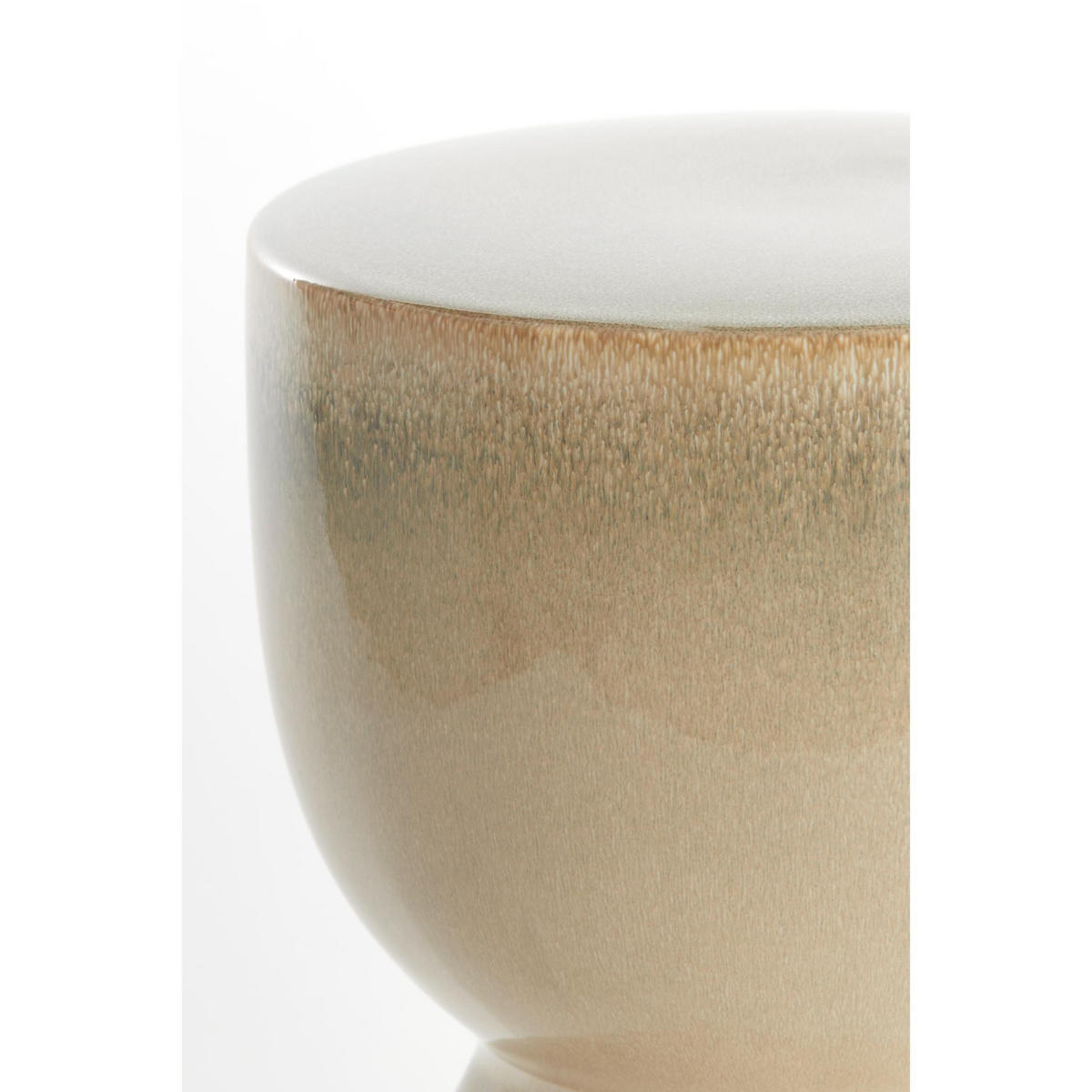 BEISTELLTISCH Finca Weiß 28.5/28.5/42 cm - Weiß, Keramik (28.5/28.5/42cm) - Light & Living