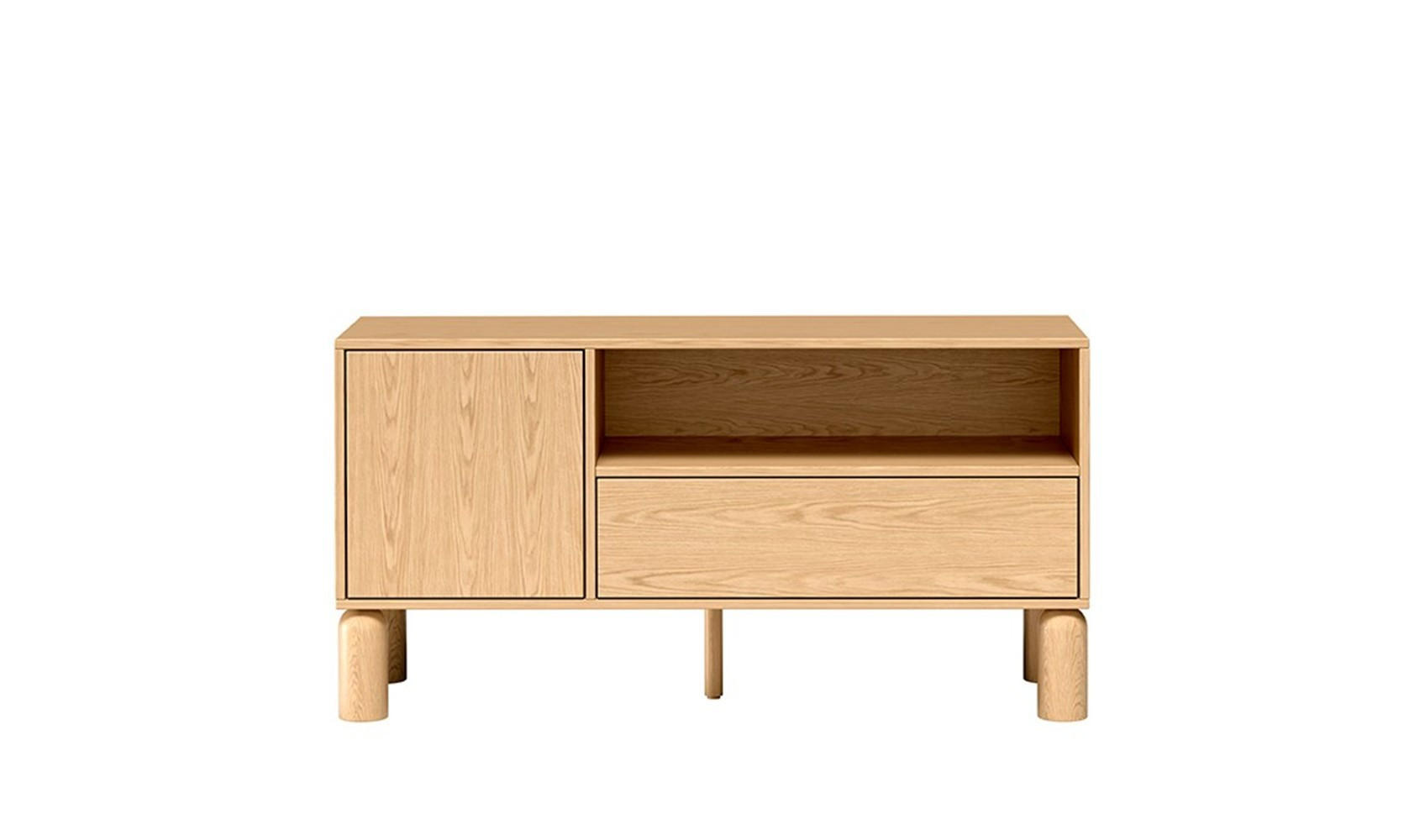 LOWBOARD SABBIA 120/61,6/40,6 cm, Eichefarben - Eichefarben, Holzwerkstoff (120/61.6/40.6cm) - MASSENO