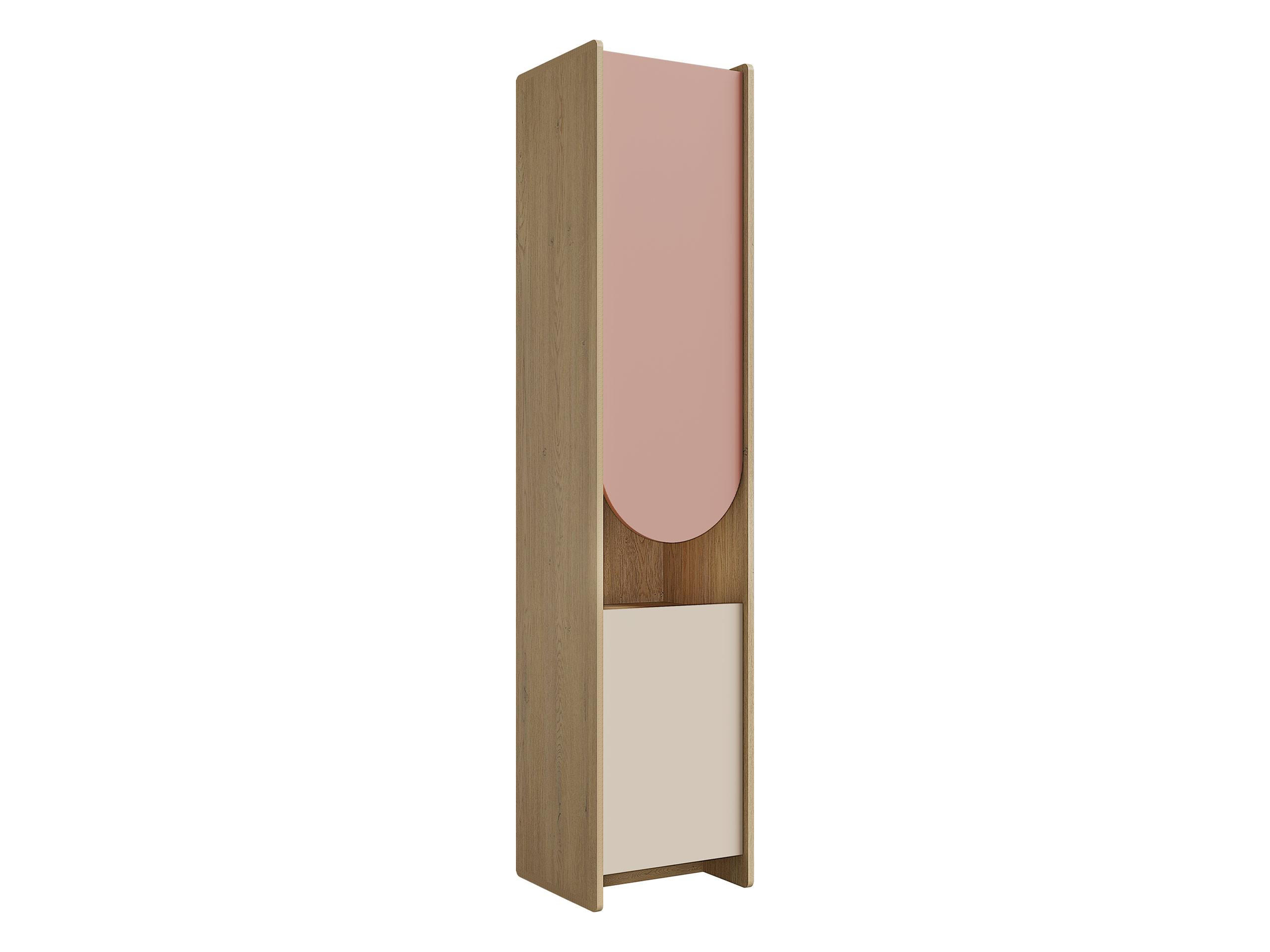 Mirjan24 Kinderregal Eiche, Rosa 44x198x40 cm