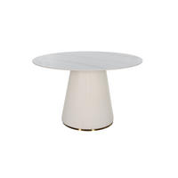 ESSTISCH MODIG Weiß 120x120x75 cm - Weiß, Stein (120/120/75cm) - FURNLUX