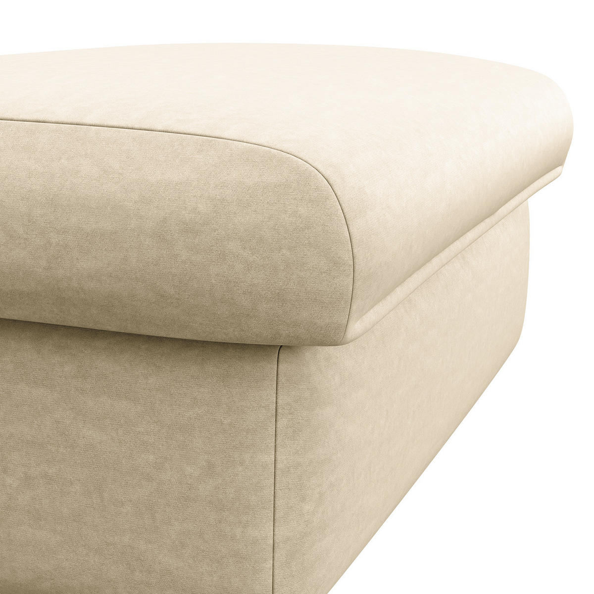 POLSTERHOCKER - Schwarz/Weiß, Kunststoff/Textil (100/44/60cm) - home24