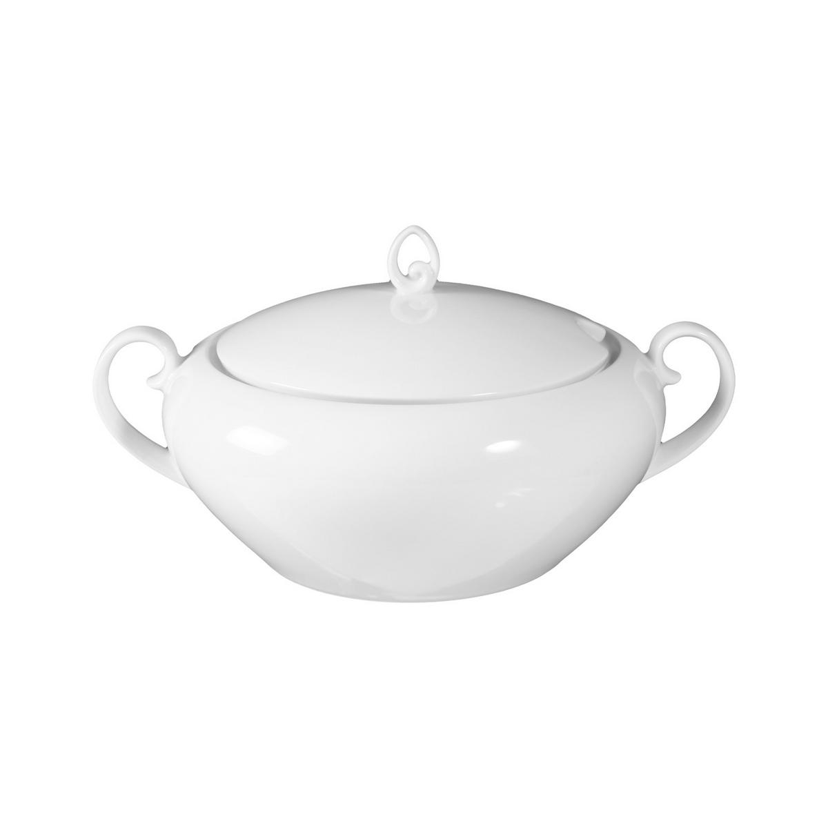 SCHÜSSEL MIT DECKEL Rondo/Liane weiß 2,35 l - Weiß, Keramik (28.6/22.3/15.6cm) - Seltmann Weiden