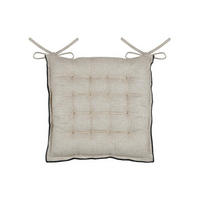 STUHLKISSEN Aline 38/38 cm - Beige, Naturmaterialien (38cm)