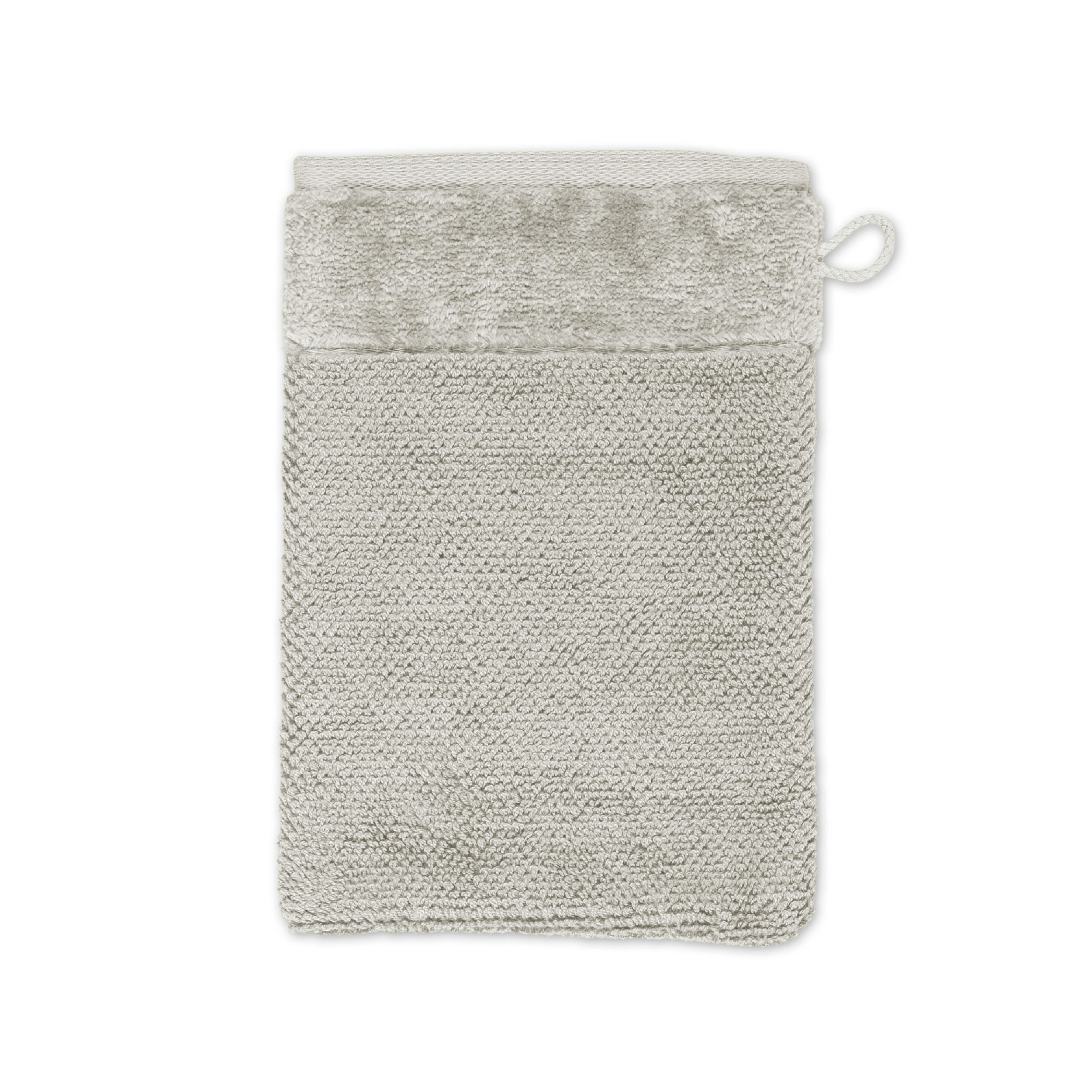 Möve Waschlappen Silber 20x15 cm