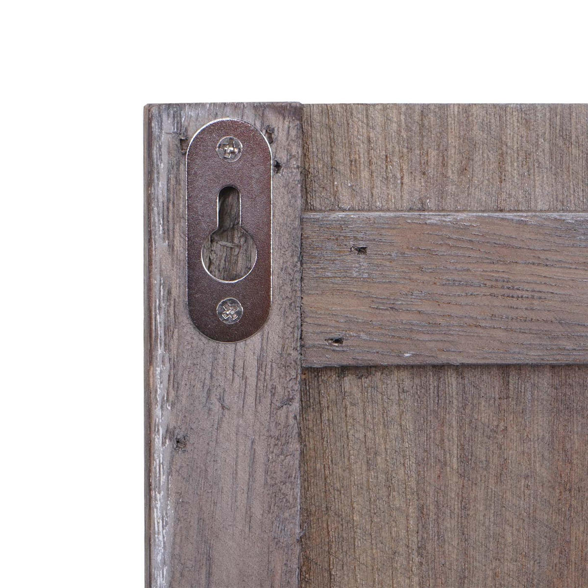 WANDGARDEROBE 91x60x10cm 6 Haken Dunkelgrau shabby - Dunkelgrau, Holz (60/91/10cm) - BERLINLODGE