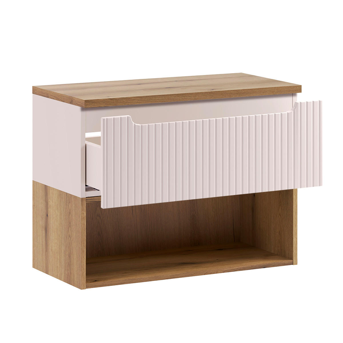 WASCHTISCHUNTERSCHRANK 80.4cm Riva 2er-Set Kaschmir - Beige, Holzwerkstoff (80.4/60/40cm) - Petits-meubles