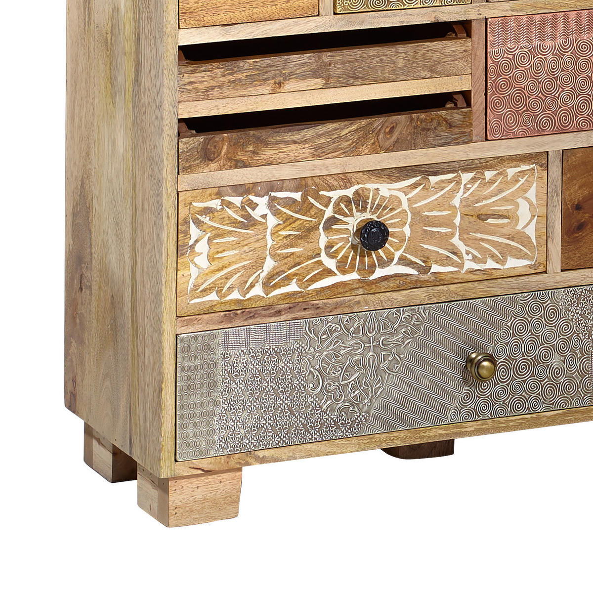 MASSIVE KOMMODE - Mango - Braun, Holz (75/85/30cm) - home24