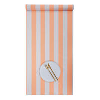 TISCHLÄUFER Little Italy 160x50 cm - Weiß/Orange, Textil (160/50cm) - Butlers