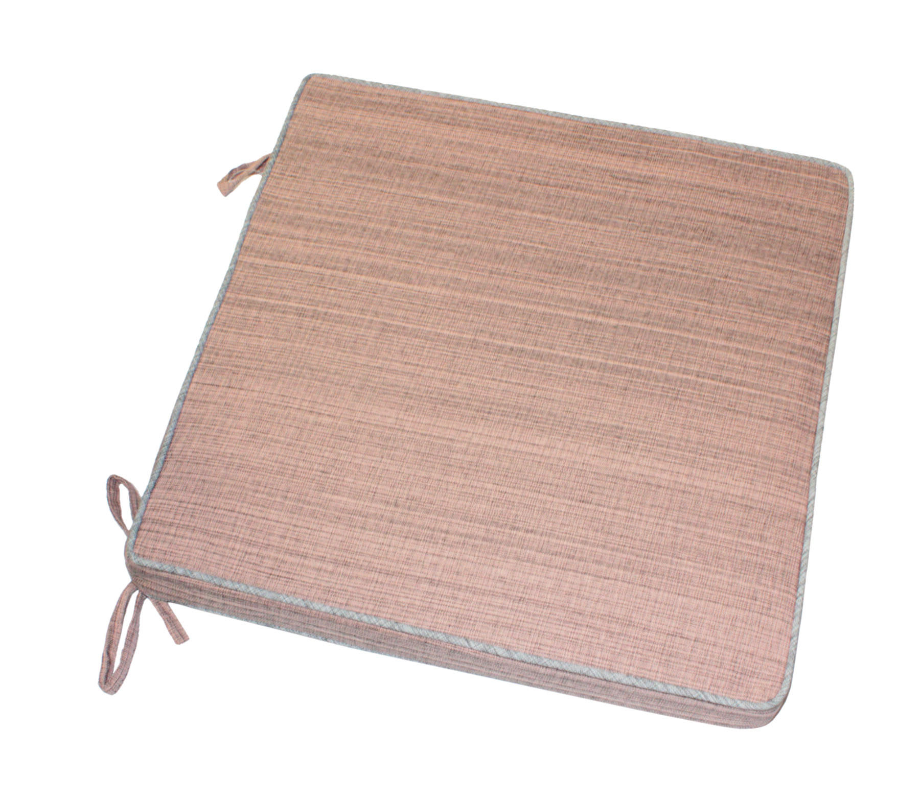 SITZKISSEN Outdoor 42/42 cm Lachs - Rosa, Textil (42/42/4cm) - TiborTex