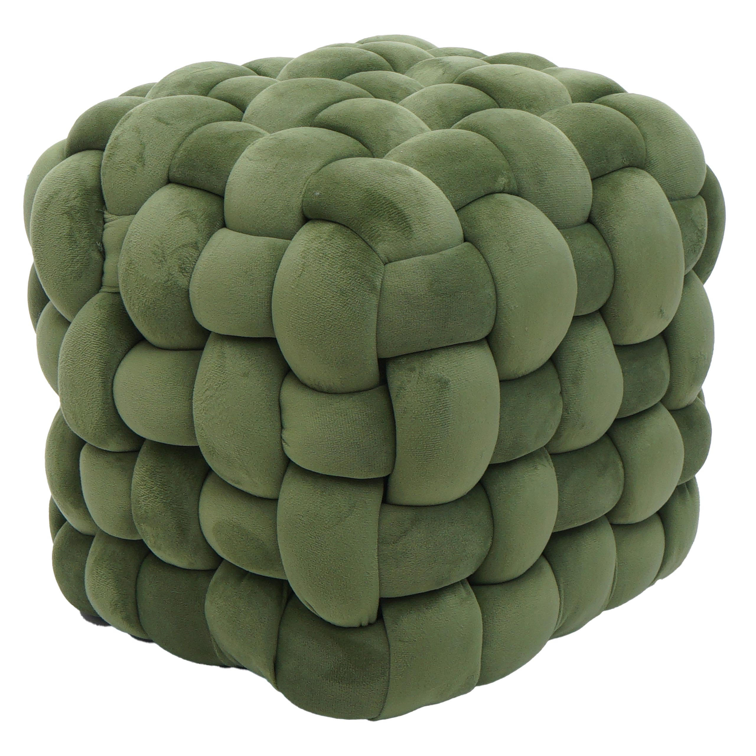 HOCKER Green - Grün, Textil (39/39/39cm) - MCW