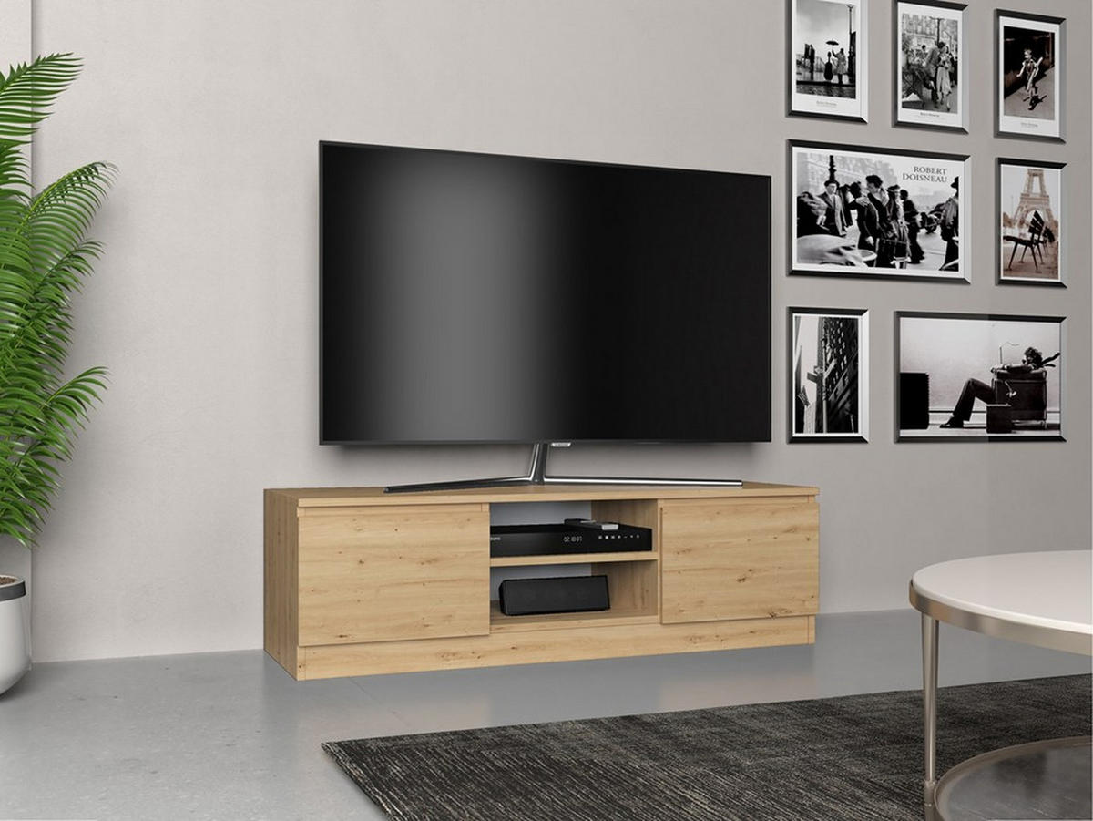 TV SKRINKA - dub artisan, kompozitné drevo (120/36/40cm) - RAUMHIRSCH FURNITURE