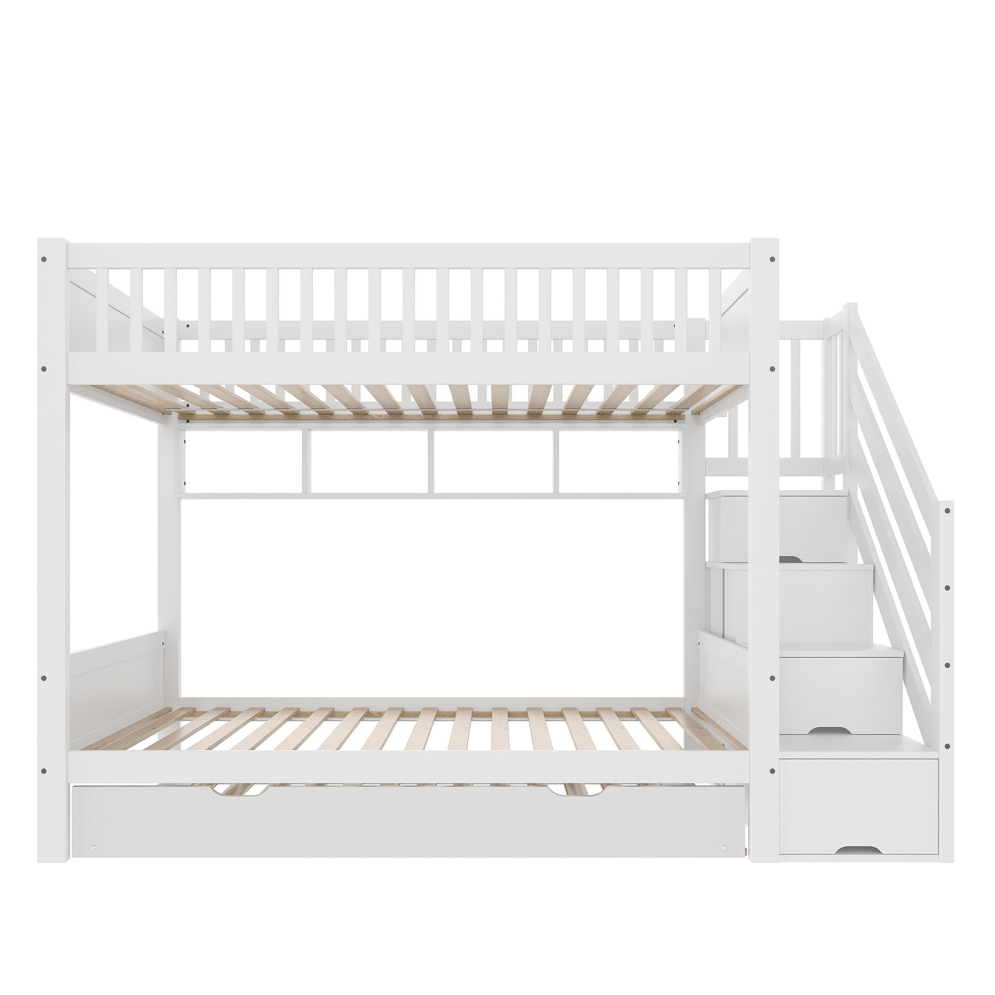 ETAGENBETT 90/200 cm Weiß - Weiß, Holz - Raumix