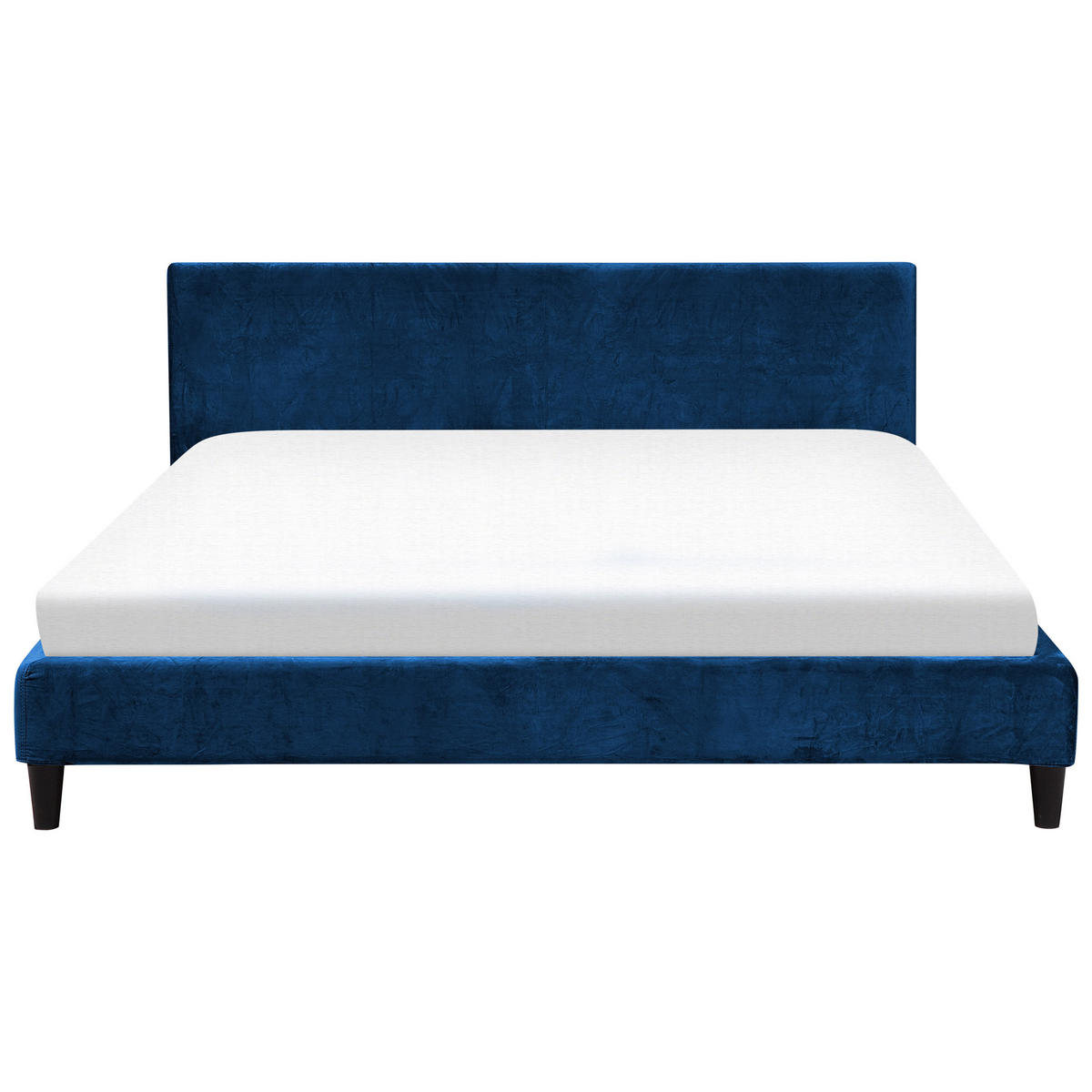 POLSTERBETT 180/200cm Dunkelblau Fitou - Dunkelblau, Textil (180/200cm) - Beliani