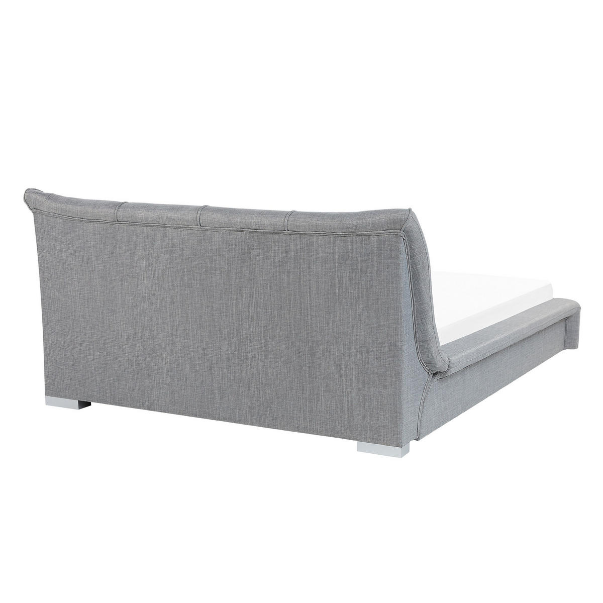 WASSERBETT 140/200cm Hellgrau Nantes - Hellgrau, Textil (140/200cm) - Beliani