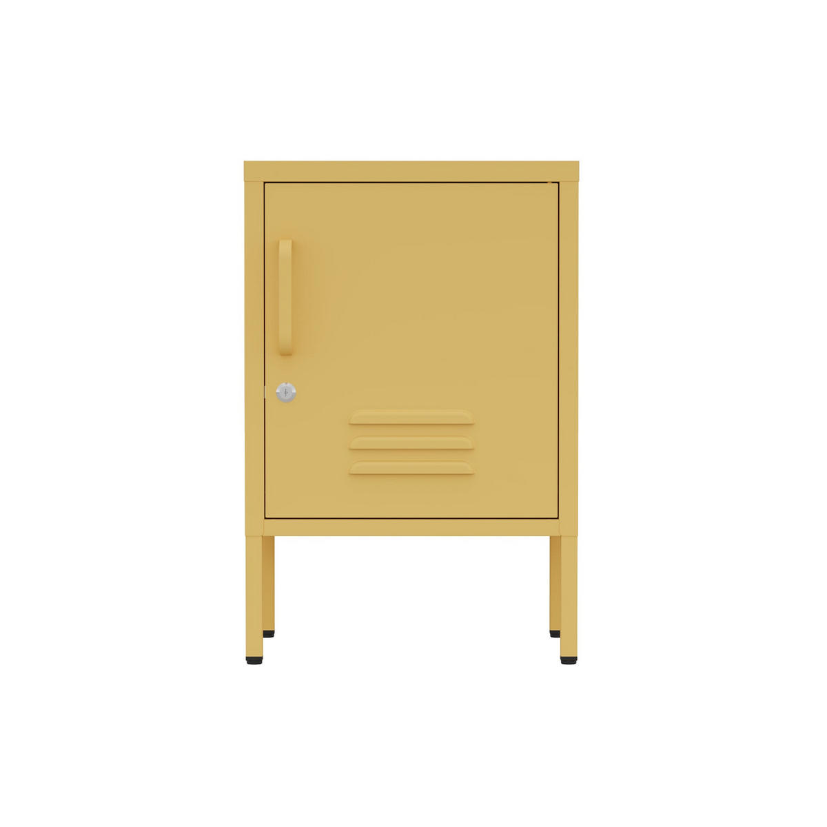 NACHTSCHRANK 2 Ablagen Gelb 40/35/60 - Gelb, Metall (40/60/35cm) - Mobili Rebecca
