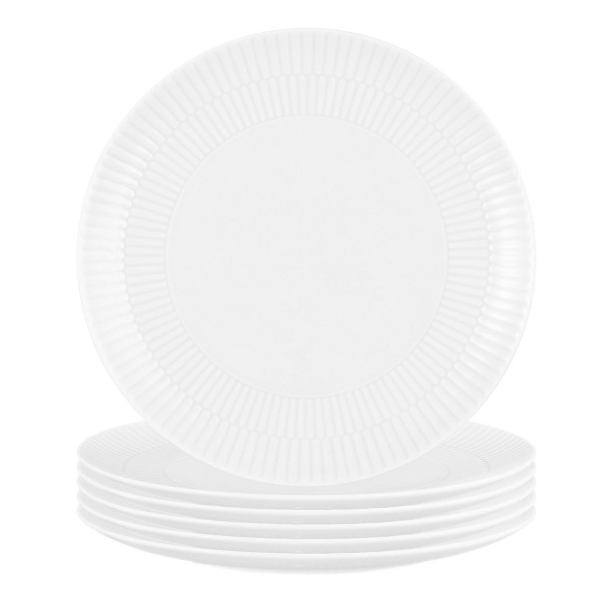 FRÜHSTÜCKSTELLER Amina Weiß ø 22,7 cm 6er Set - Weiß, Keramik (22.7cm) - Seltmann Weiden