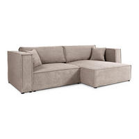SOFA Jimmy 3 Sitzplätze Taupe - Taupe, Holz (245/77/148cm) - Petits-meubles