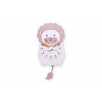 WANDUHR Design Beige 29/57 cm - Pink, Holzwerkstoff (28.7/57/1cm) - ONZENO