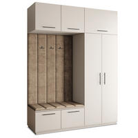 GARDEROBENSCHRANK REMA 180/240/60 cm Modern Garderobe-Set Kaschmir - Kaschmir/Beige, Holzwerkstoff (180/240/60cm) - MASSENO