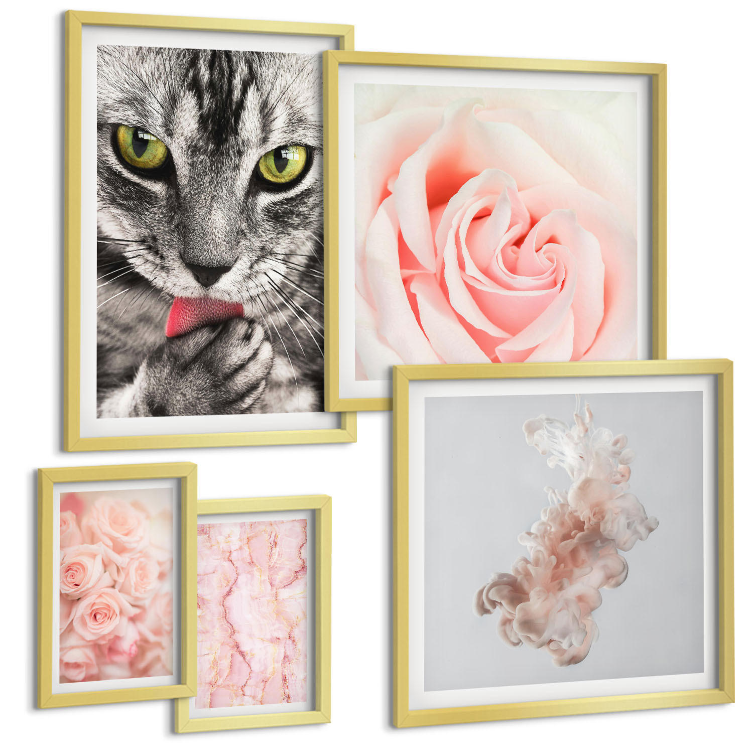 Tulup Bilder Gold 40x60 cm