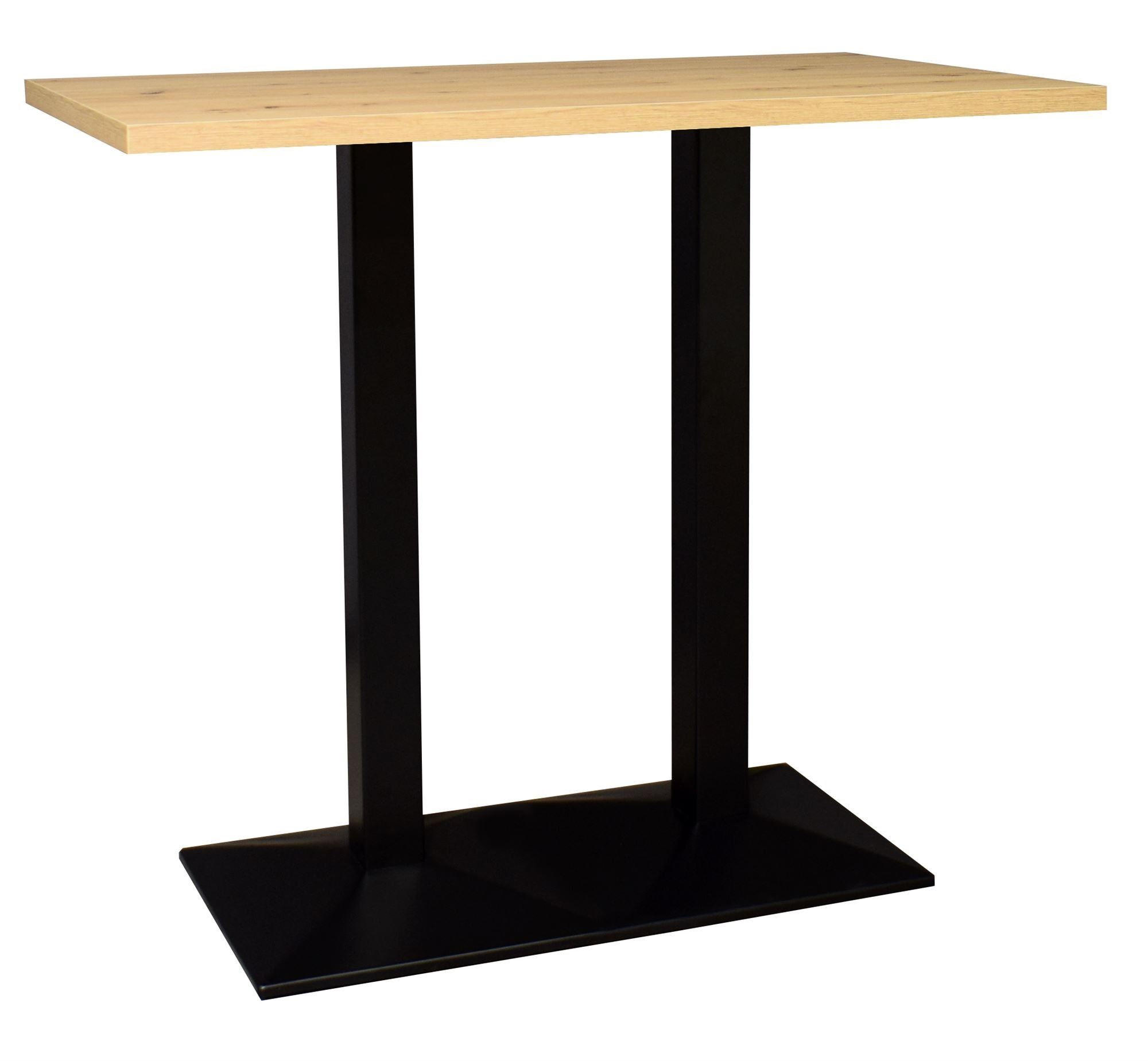 BARTISCH Efthimia 120x70x75 schwarz matt/asteiche - Naturfarben, Metall (120/70/75cm) - 58aufmkessel