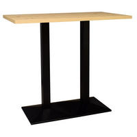BARTISCH Eimile 120x50x75 schwarz matt/asteiche - Naturfarben, Metall (50/75/120cm) - 58aufmkessel