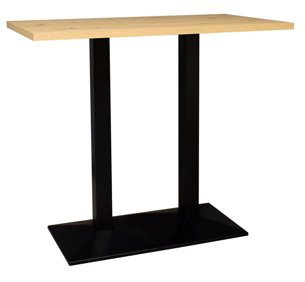 BARTISCH Eimile 120x50x75 schwarz matt/asteiche - Naturfarben, Metall (50/75/120cm) - 58aufmkessel