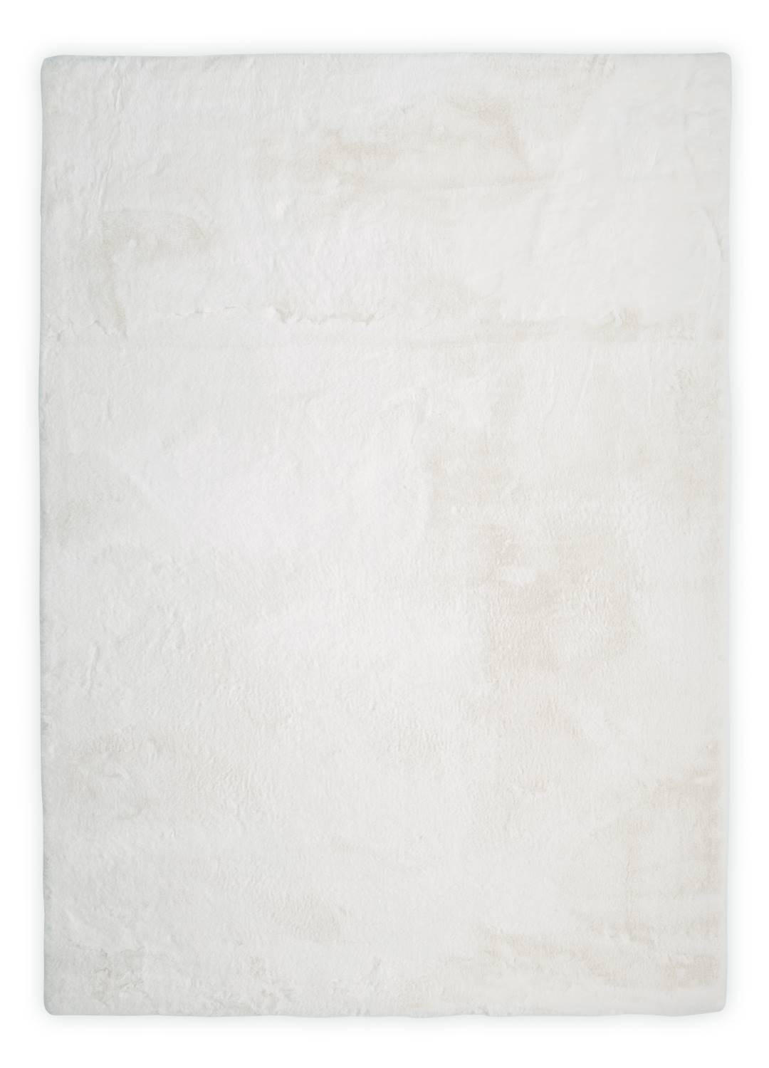 KUNSTFELLTEPPICH Chiara 40x60 cm - Weiß, Textil (40/60cm) - Gino Falcone