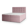 BOXBETT PALMA 180x200 cm mit Matratze und Topper, H2+H3 - Rosa - Rosa, Holz (180/200cm) - MASSENO