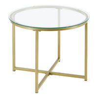 BEISTELLTISCH Alavieska - Goldfarben, Metall (50/50/42cm) - [en.casa]