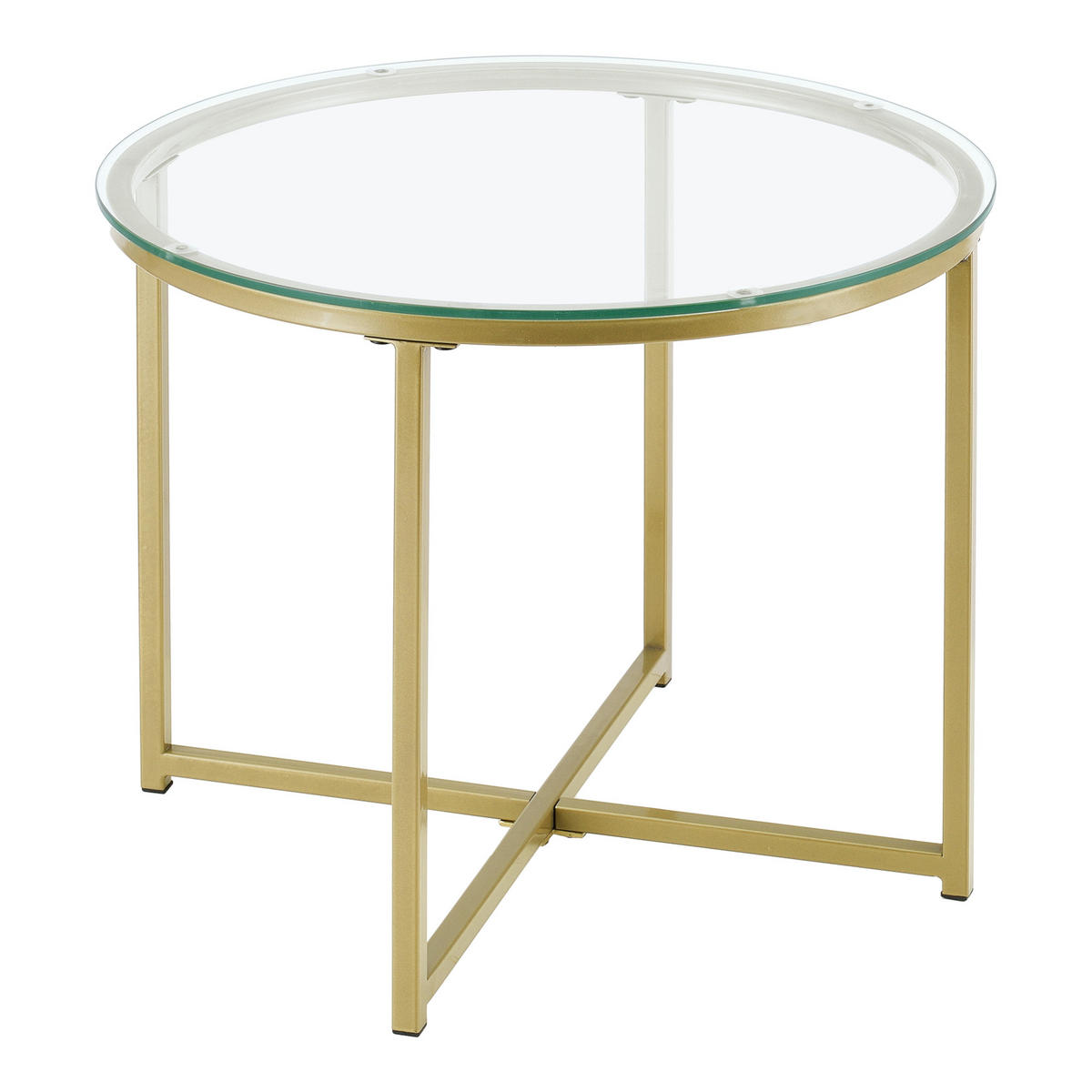 BEISTELLTISCH Alavieska - Goldfarben, Metall (50/50/42cm) - [en.casa]
